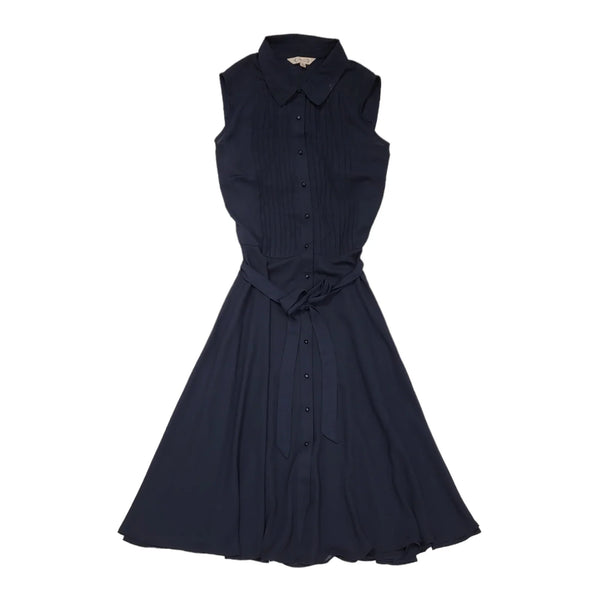 Nanette Navy blue Button Formal Women's BNWT Dress UK 6 K416
