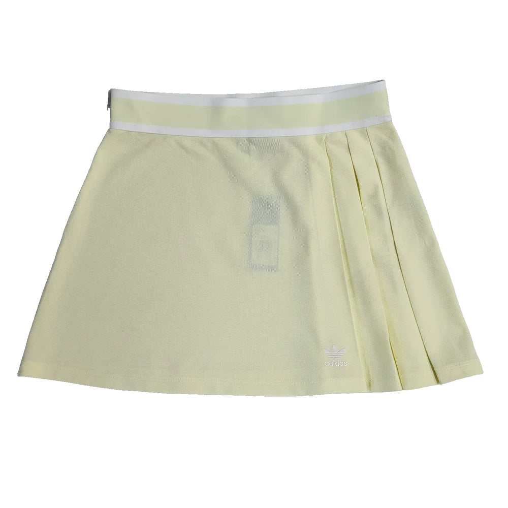 Adidas Skirt Yellow Y2K Short Tennis Sports Uk Bnwt Women's Size 14 W32
