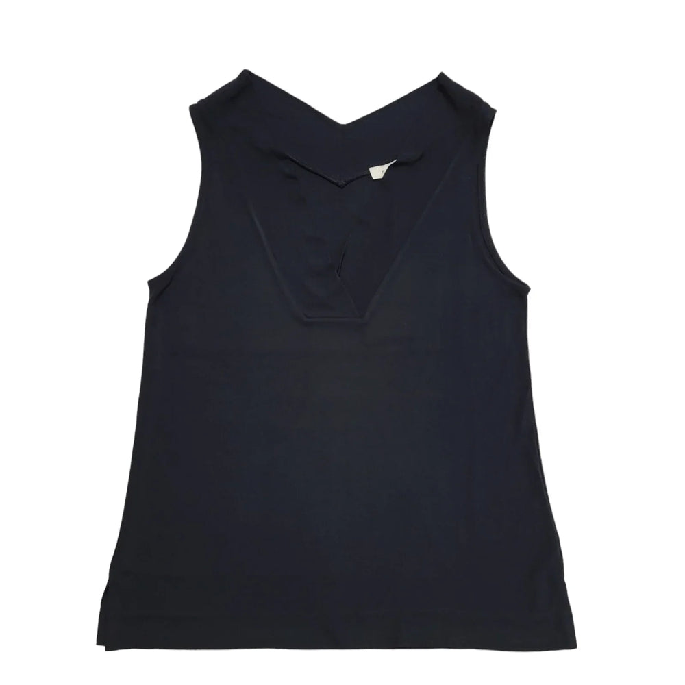 Reiss Navy Sleeveless Blouse Uk Women's Size Medium Bnwt D295