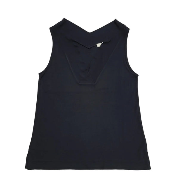 Reiss Navy Sleeveless Blouse Uk Women's Size Medium Bnwt D295