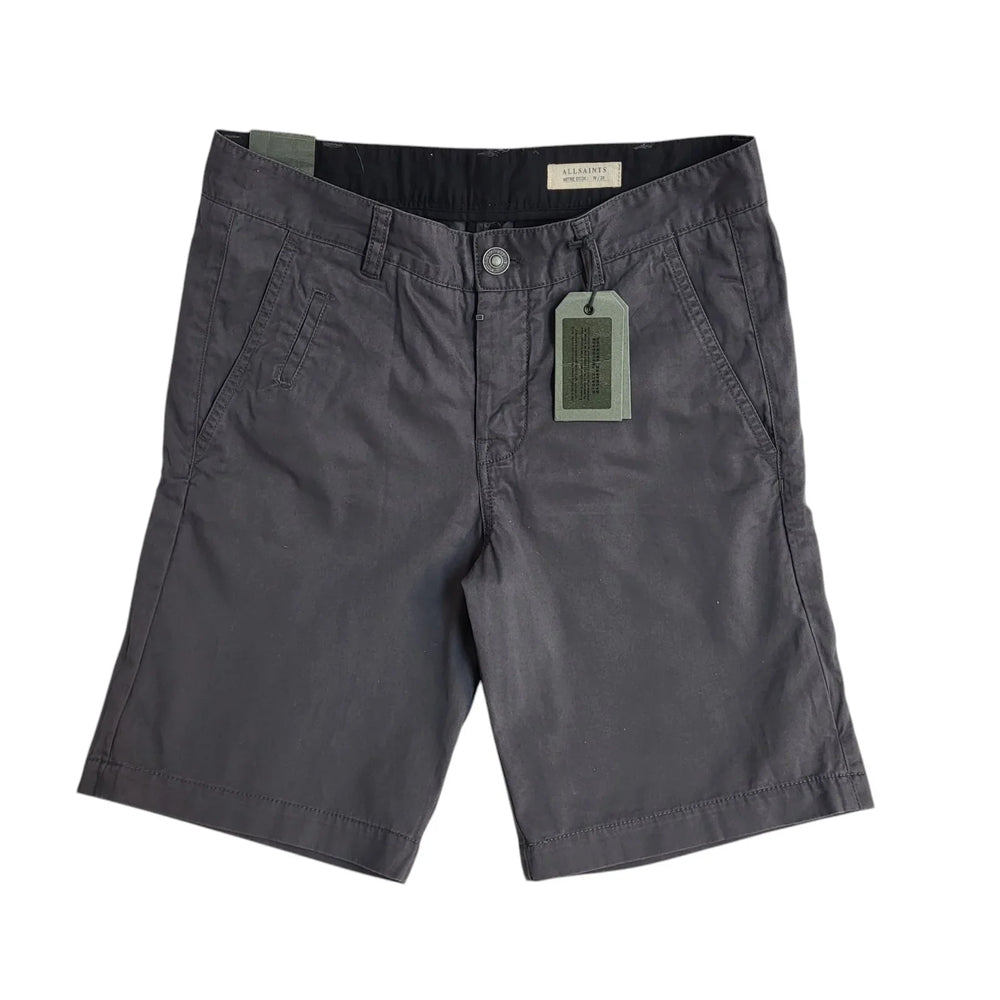 All Saints Grey Chino Shorts BNWT UK Men's XS W28-30 EE737