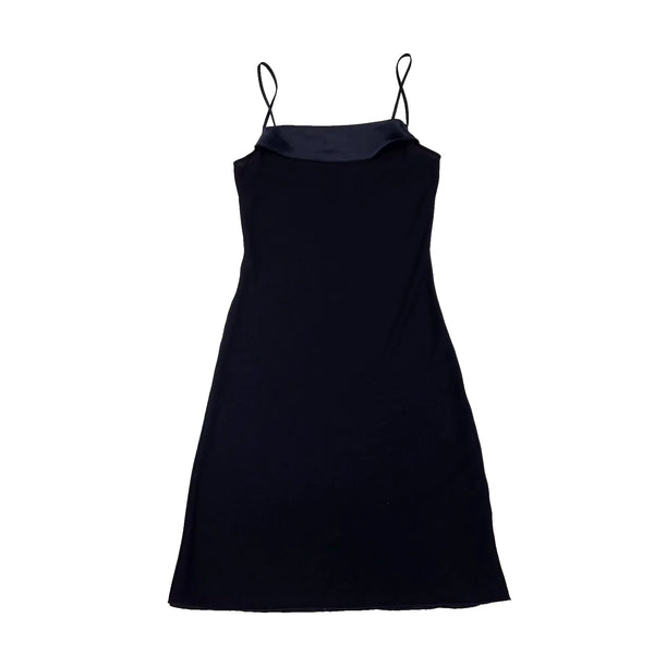 90s Vintage New Look Navy Evening Strappy Pencil Dress Women's Size 12