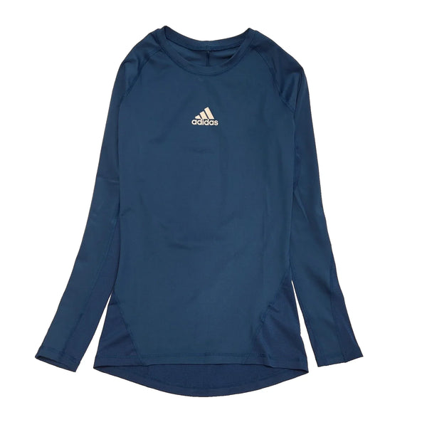 Adidas Alphaskin Blue Long Sleeve Activewear Sports Top Men's UK Size S DD68