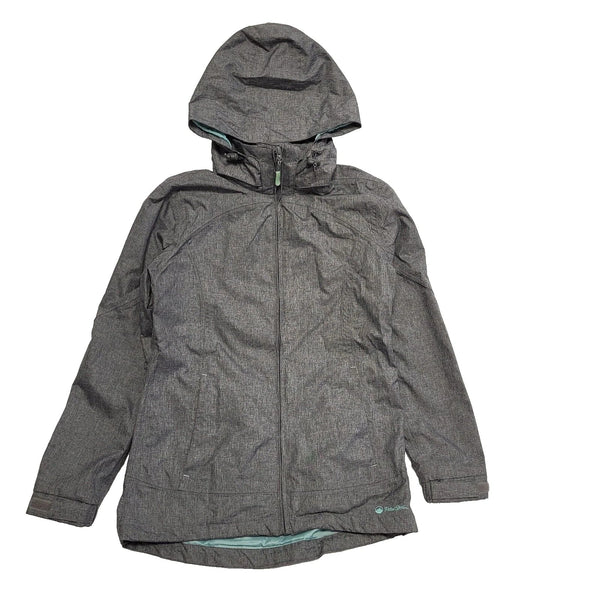 Peter Storm Performance Grey Full Zip Hooded Coat Uk Women's Size 10 L55