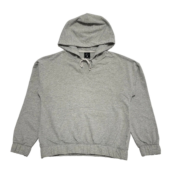 Nike Grey Drawstring Sweatshirt Hoodie Women's UK S 8 EU 36 H978