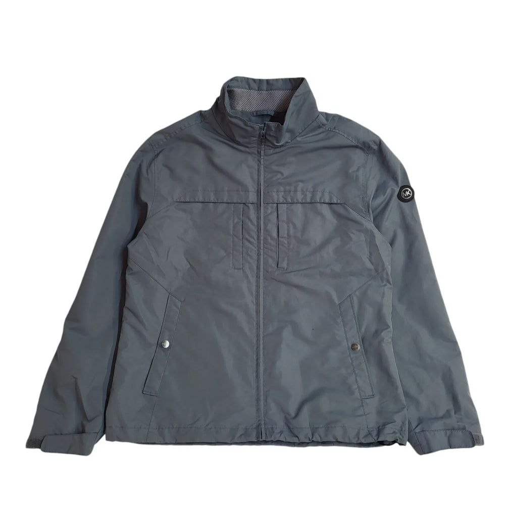 Michael Kors Blue Zipped Bomber Jacket Uk Men's Size Large EE525