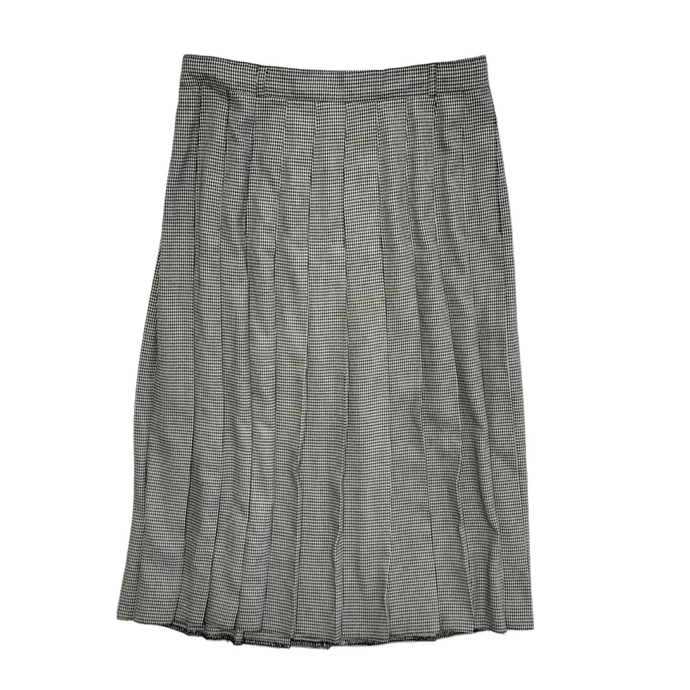Etam Vintage 90's Black & White Pleated Midi Skirt Womens UK Size 16 W31
