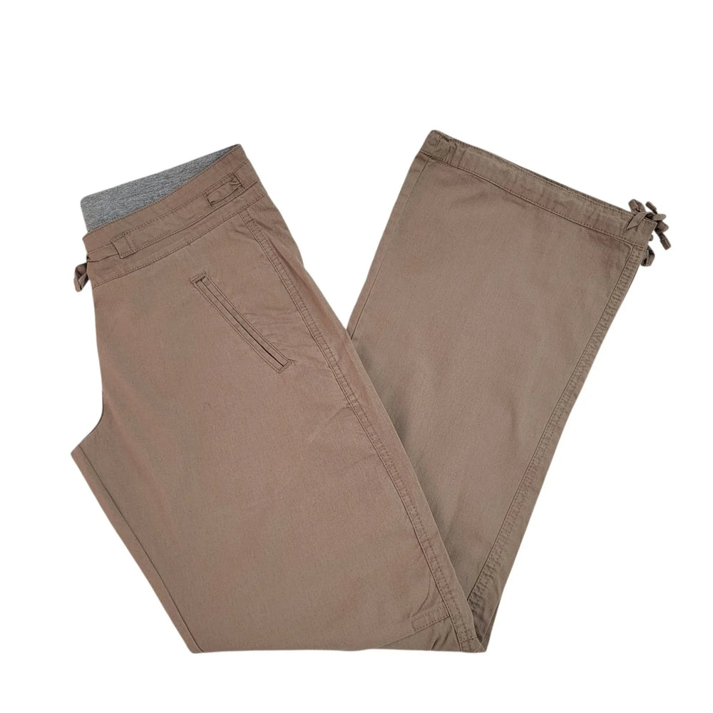 Puma Para Pants Trousers Bootcut Leg Cargo Beige Uk Women's S 8 W26 L30 Bnwt M2