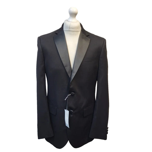 M&S Black 2 Piece Suit Blazer Trousers & Jacket UK Men's M 38" W34 BNWT EE666