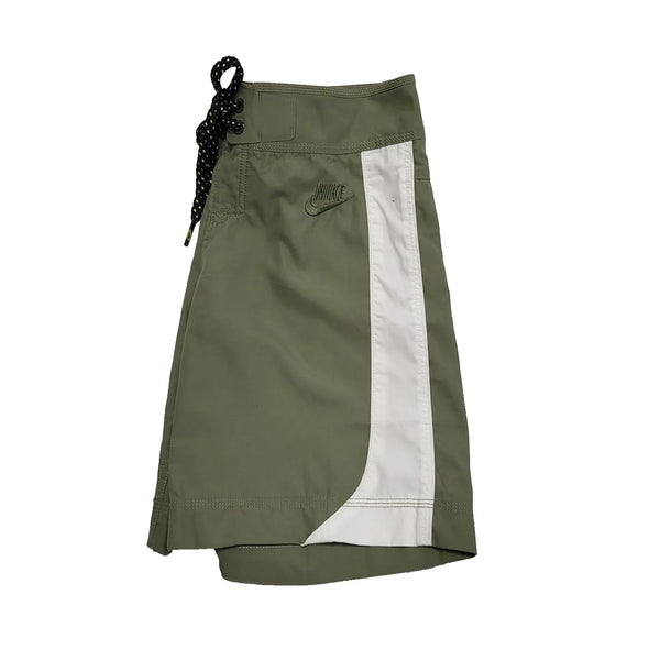 Nike Green Drawstring Sport Shorts Uk Women's Size 10 W28 L421