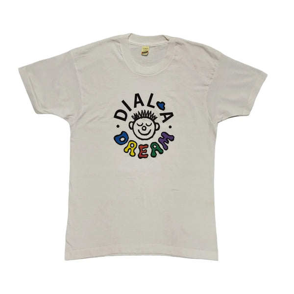 Screen Stars 90s Vintage White Dial a Dream Single Stitch T-Shirt Mens Size XL