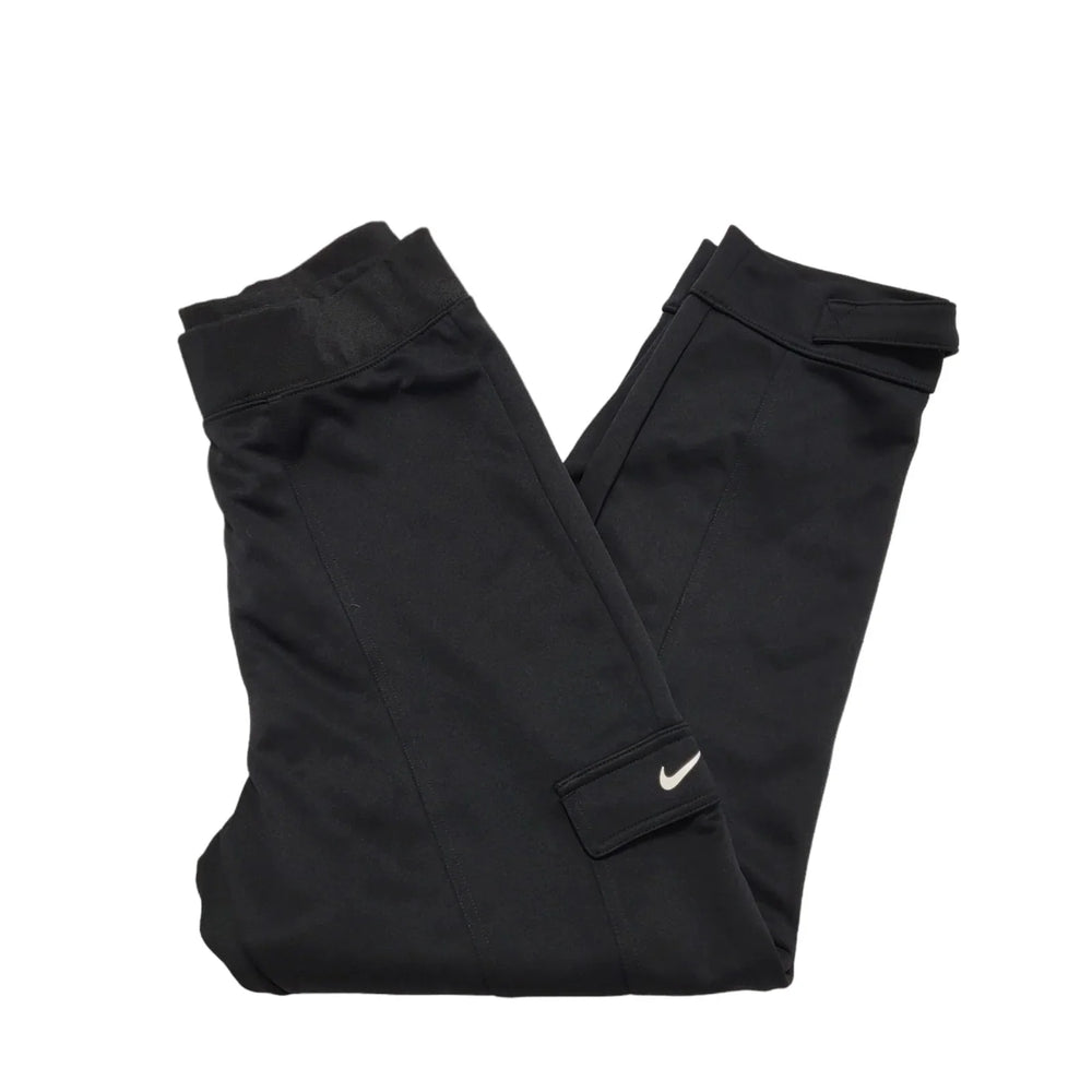 Nike Black Elasticated Tapered Jogger Tracksuit Bottoms Uk Men's S W30 L27 K567