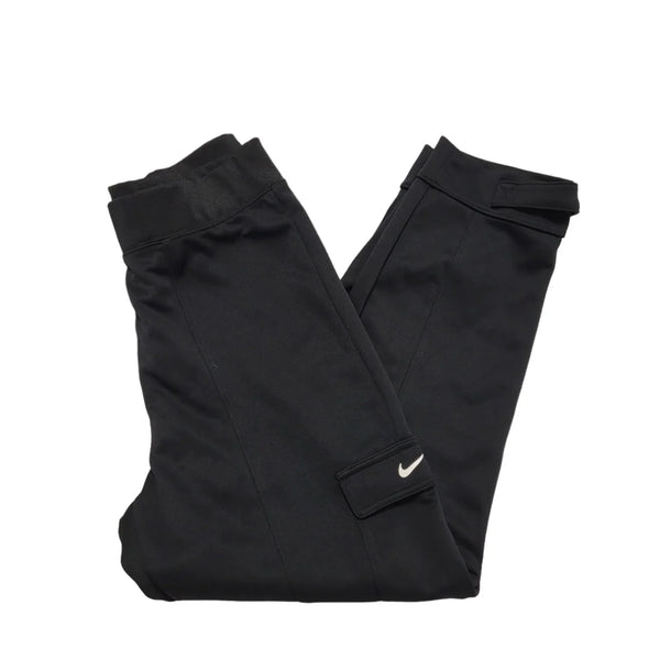 Nike Black Elasticated Tapered Jogger Tracksuit Bottoms Uk Men's S W30 L27 K567