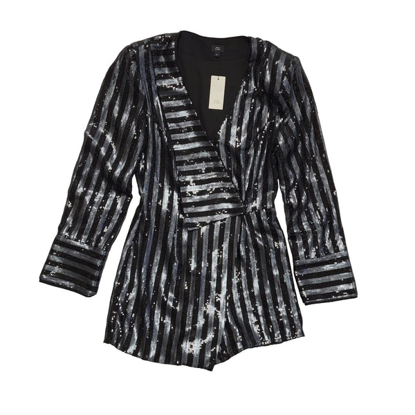 River Island Dress Jacket Black Grey Uk Women's 6/8 EU 34 BNWT L289