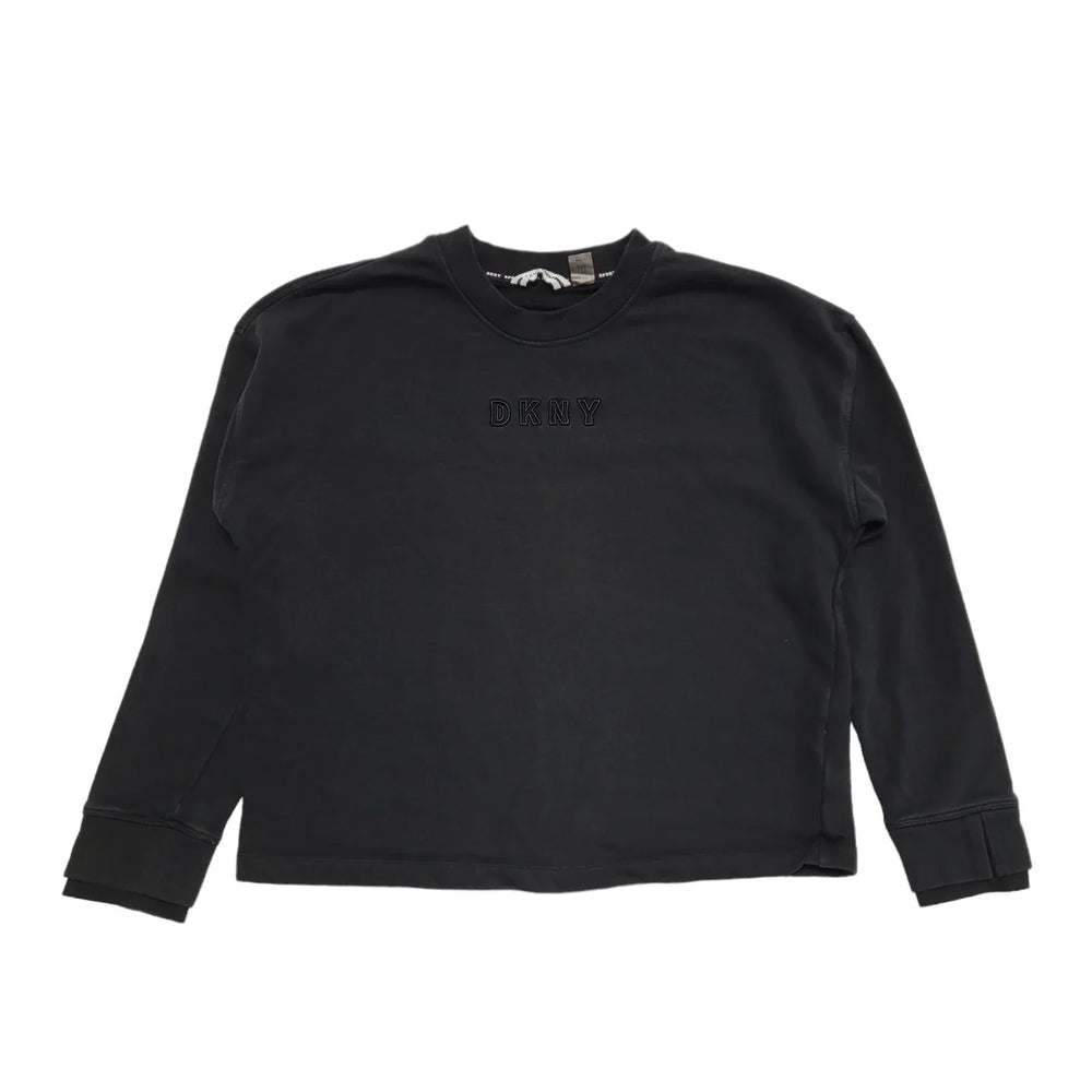 DKNY Sport Black Crew L/Sleeve Pullover Sweatshirt Women's  UK M EU 38 H547