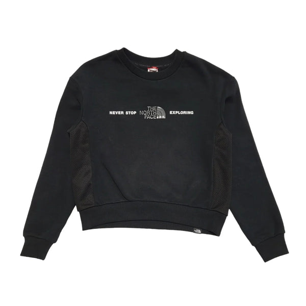 The North Face Black Sports Sweatshirt Long Sleeve Womens UK M CC762