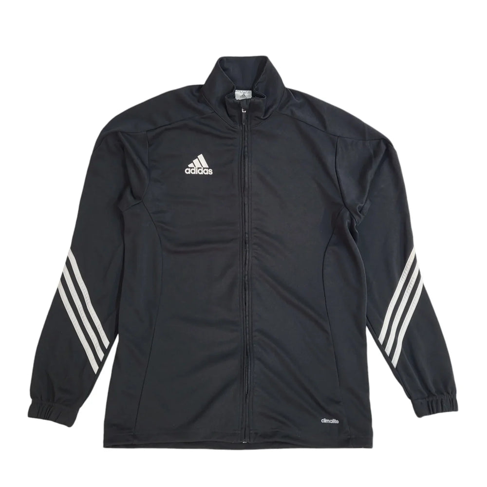 Adidas Black Full Zip Sports Modern Tracksuit Top Jacket UK Men's Size M