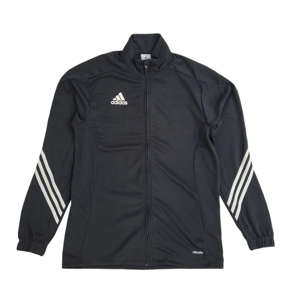 Adidas Black Full Zip Sports Modern Tracksuit Top Jacket UK Men's Size M