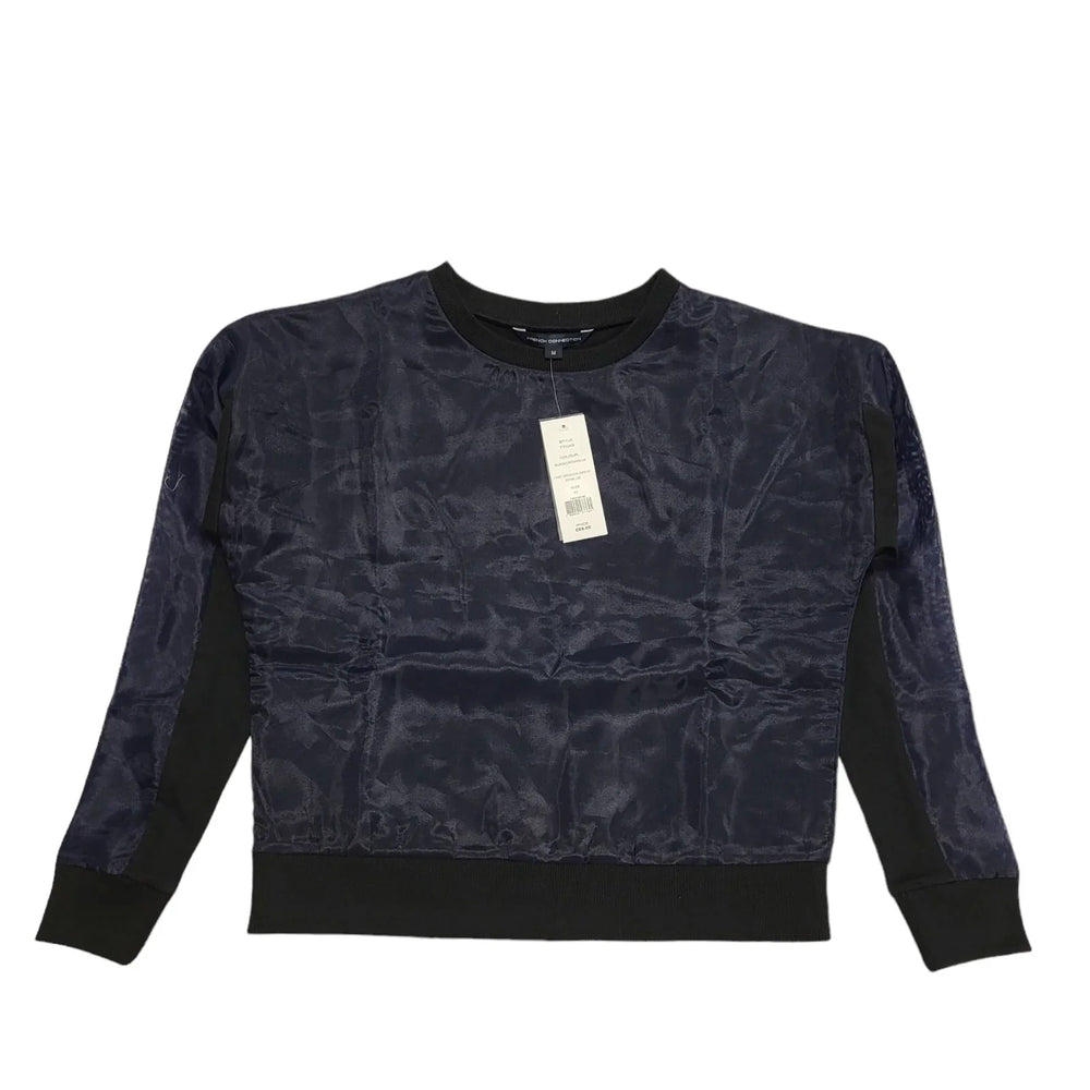 French Connection Sweatshirt Blue Long Sleeve BNWT Womens UK Size M CC315