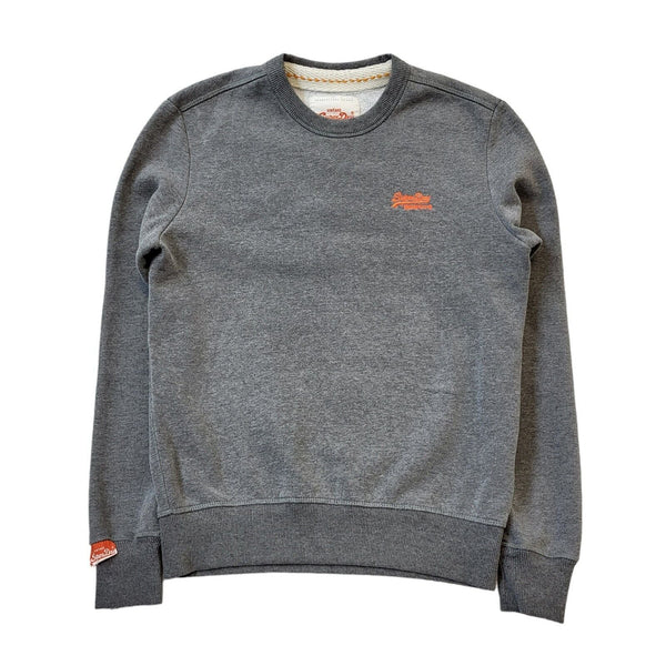 Superdry Orange Label Grey Crew Neck Sweatshirt UK Men's Small G487