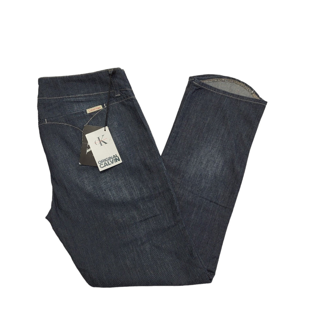 Calvin Klein 90s Vintage Dark Blue Straight Denim Jeans Uk Women's 8 W27 L26