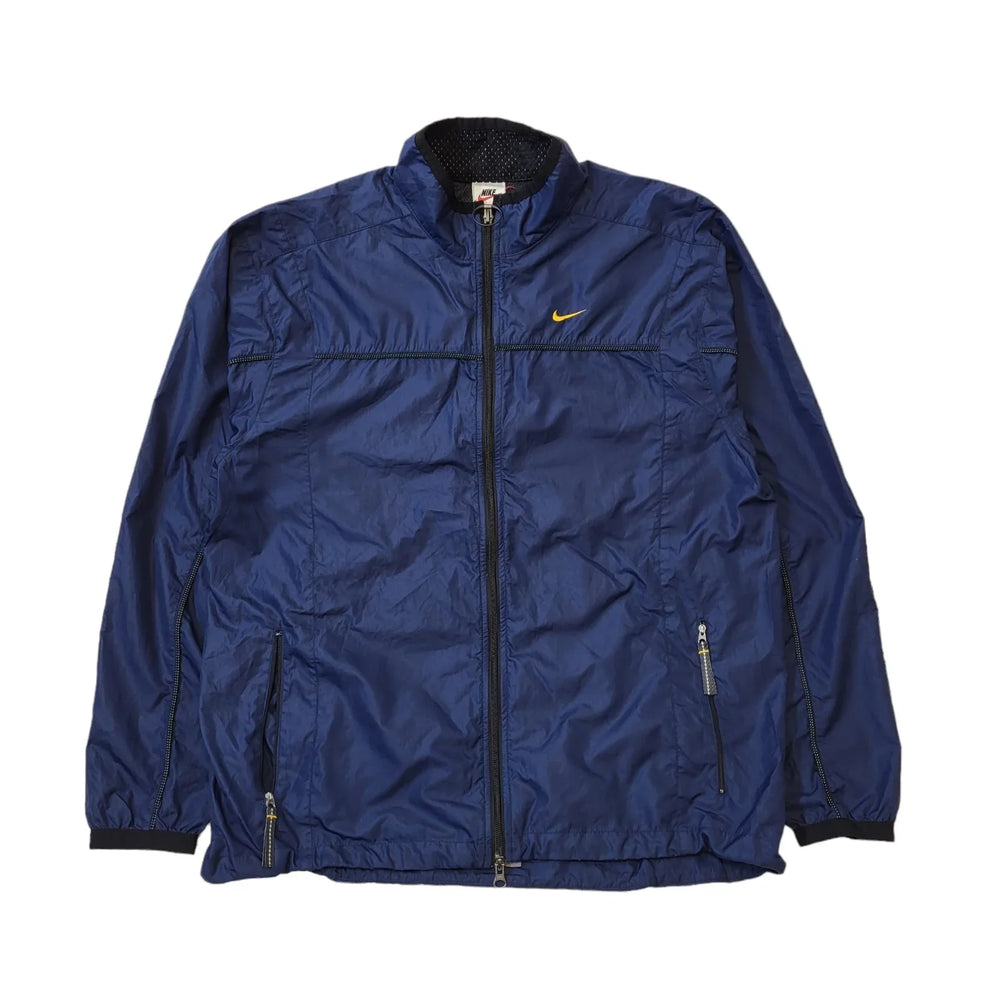Nike Navy Blue Zipped Over-sized Lightweight Sports Jacket Men's uk L H9