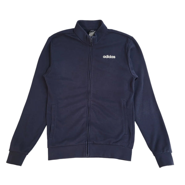 Adidas Blue Full Zip Sports Modern Tracksuit Top Jacket UK Men's Size XS