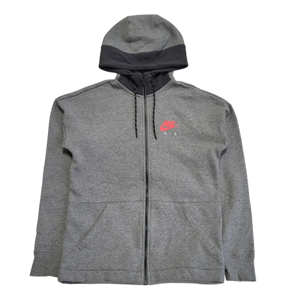 Nike Grey Drawstring Zip Sports Sweatshirt Hoodie Men's uk S eu 48 H257