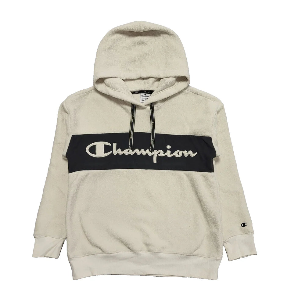 Champion Beige Pullover Fleece Hoodie Uk Women's Size Medium L365