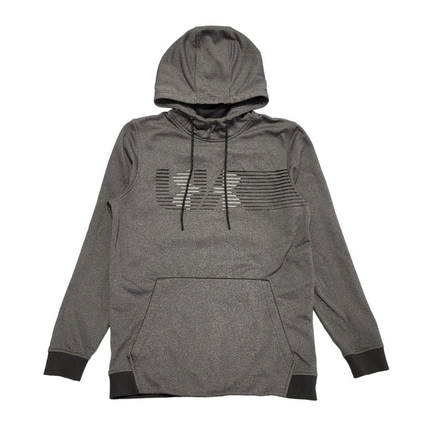Under Armour Grey Drawstring Pullover Sweatshirt Hoodie Uk Men's Size S DD562