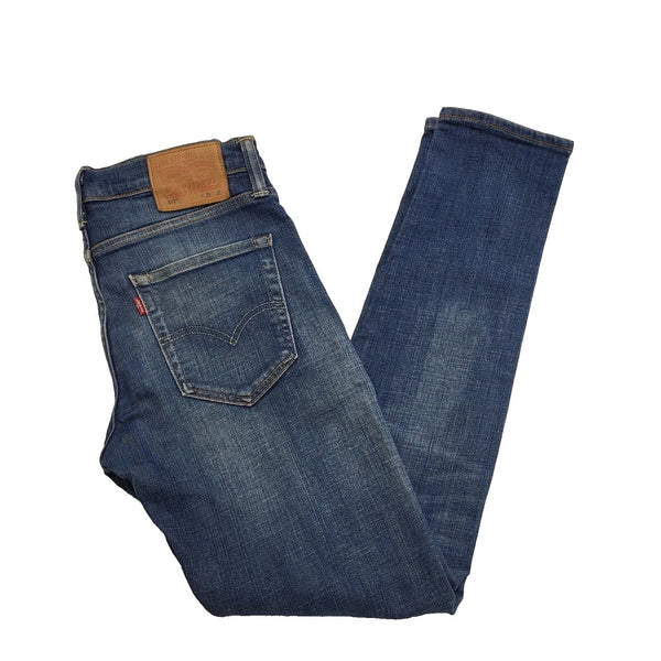 Levi's 512 Faded Blue Skinny Zipped Denim Jeans Men's XS W29 L32 K853