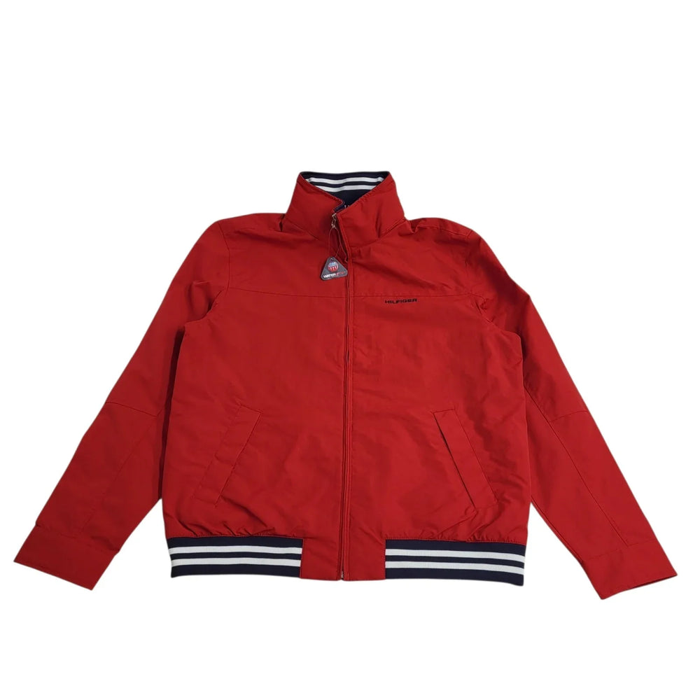 Tommy Hilfiger Regal Red Zip Hooded Yachting Jacket Bnwt UK Men's L L812