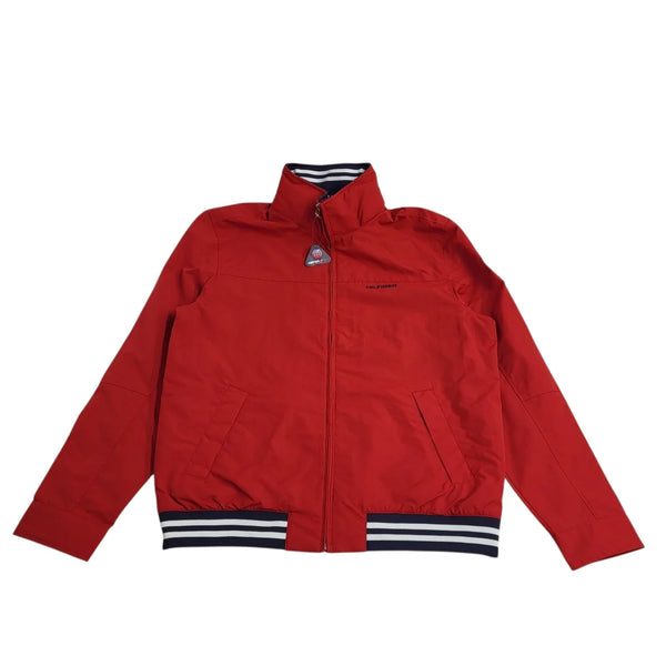 Tommy Hilfiger Regal Red Zip Hooded Yachting Jacket Bnwt UK Men's L L812