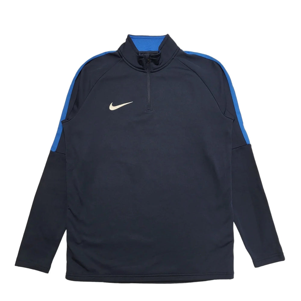 Nike Dry-Fit Navy Blue High Neck Sports Sweatshirt Uk Men's Medium BB829