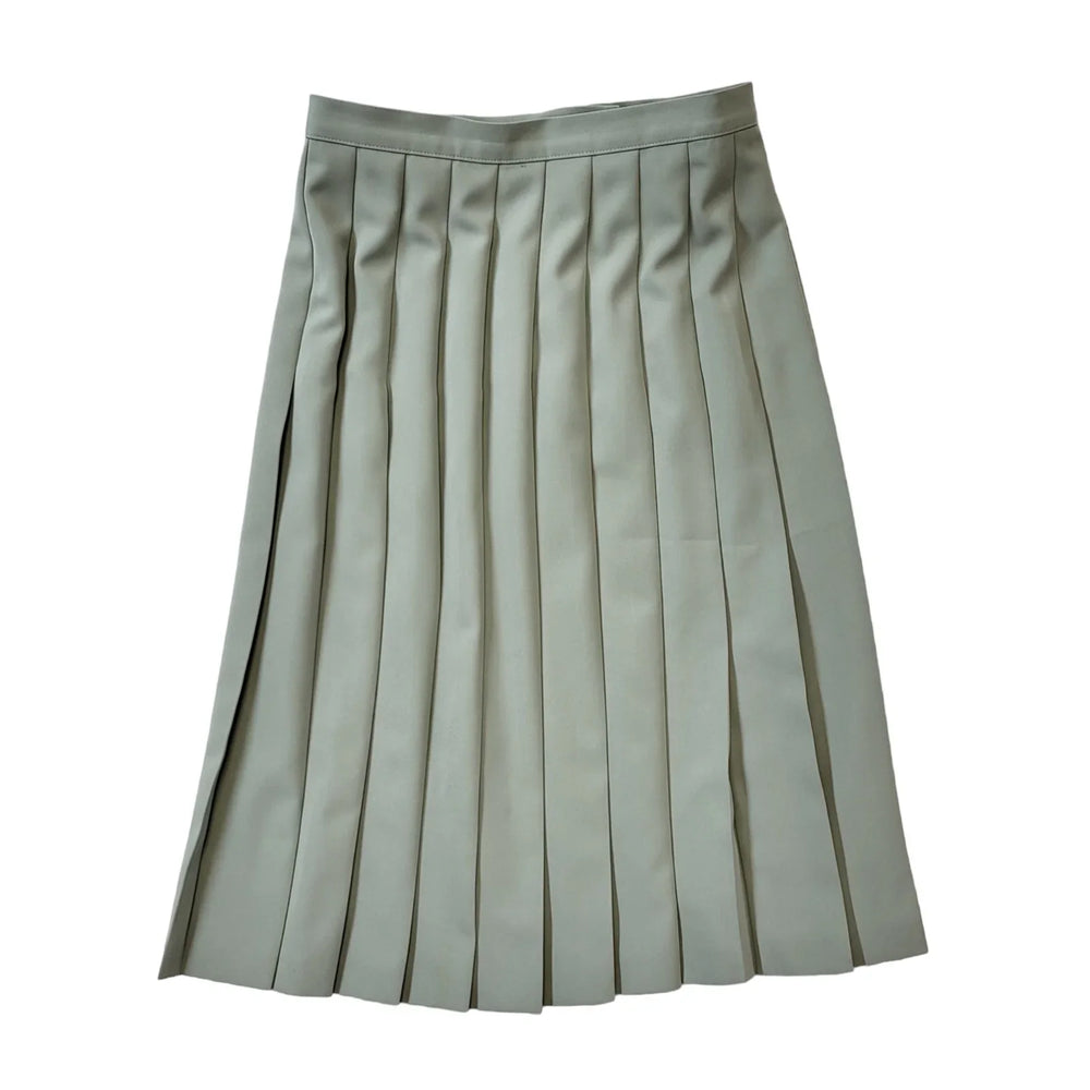 Marks & Spencer St Michael 90s Vintage Green Pleated Skirt Women's Size 12 W30