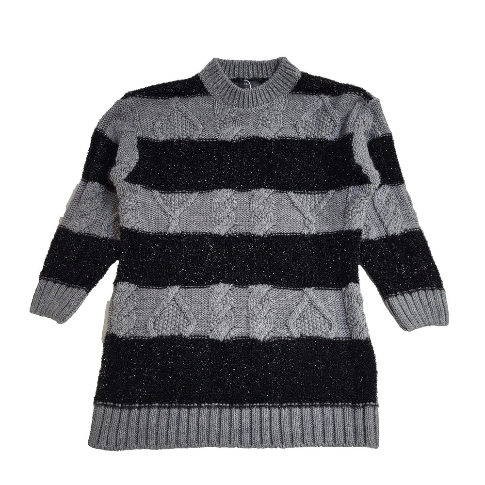Mango MNG Grey Black Striped Oversized Jumper BNWT Womens UK Size M 10 L813