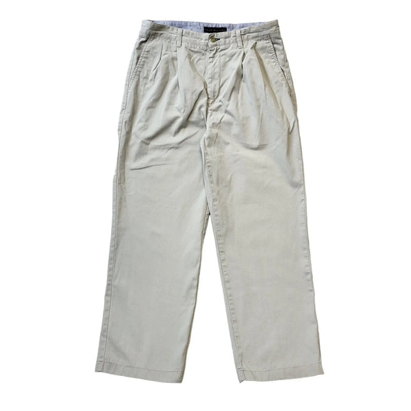 Tommy Hilfiger Beige Straight Leg Formal Chino Trousers Uk Men's L W34 L30 G537