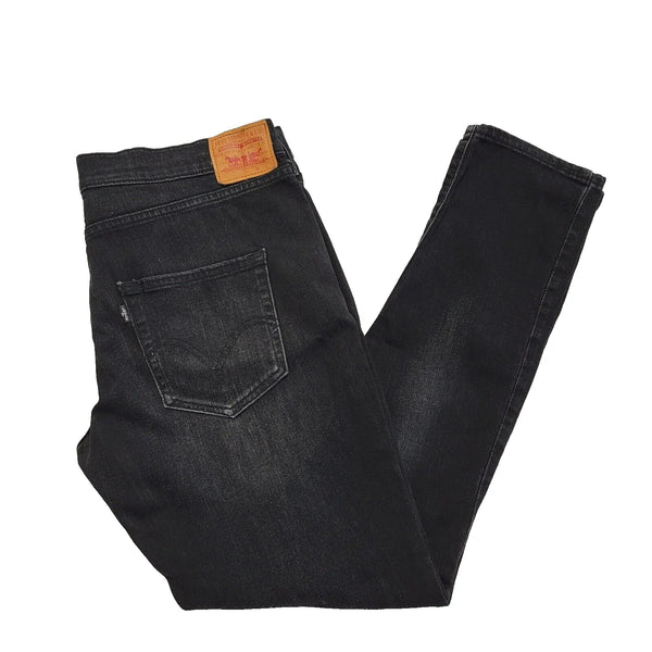 Levi's Black Straight Denim Jeans Uk Women's 12 W31 L32 L407