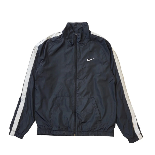 Nike Black White Zipped Lightweight Sports Jacket Men's uk L H17