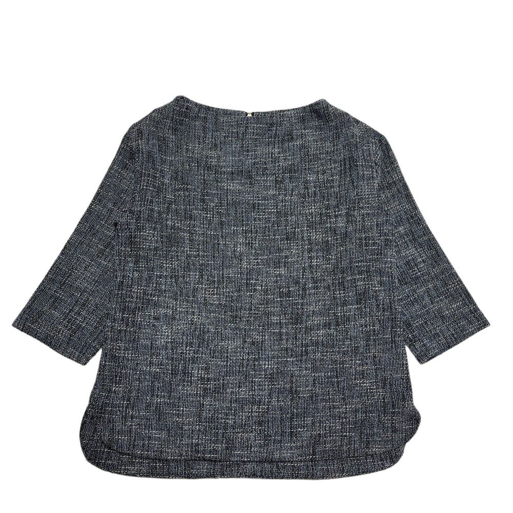 White Stuff Blue 3/4 Sleeve Blouse Hettie Top UK Women's 10 Bnwt BB495