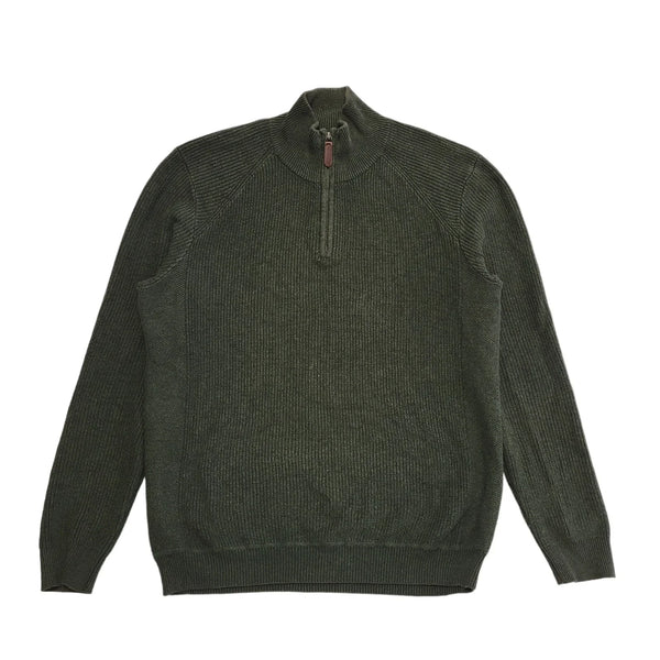John Partridge Green Vintage 90s 1/4 Zip Jumper Uk Men's Size M