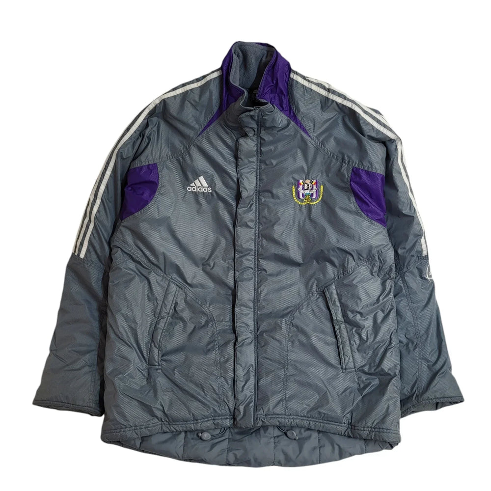 Adidas 90s Grey & Purple Vintage Managers  Jacket Uk Men's Size Medium