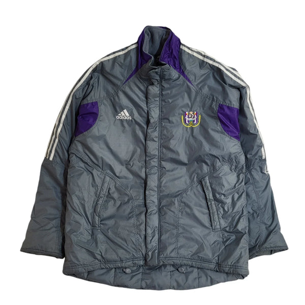Adidas 90s Grey & Purple Vintage Managers  Jacket Uk Men's Size Medium