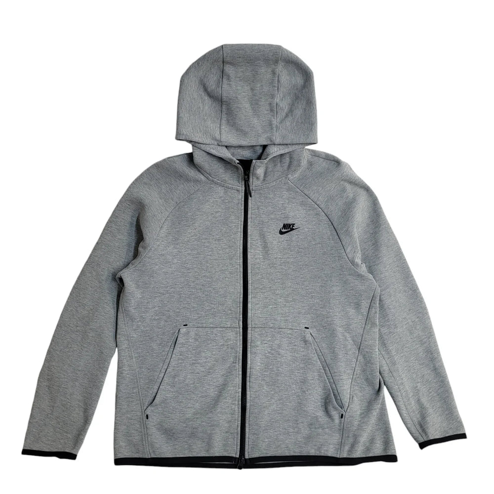 Nike Sports Hoodie Grey Full Zip Long Sleeve UK Men's Size L FF77