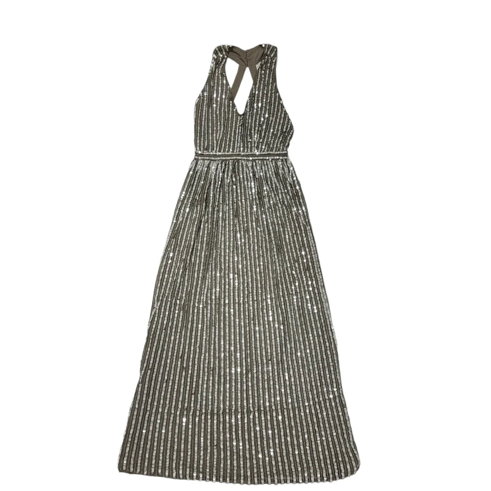 Next Silver Grey Ball Gown Pencil Evening Formal Dress Women's UK M 10 BNWT K412