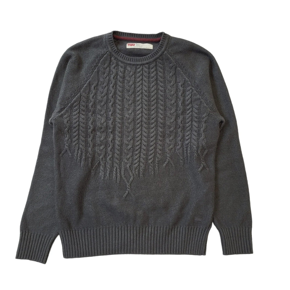 Levi's Grey Long Sleeve Knit Casual Jumper Men's UK M EU 50 H161