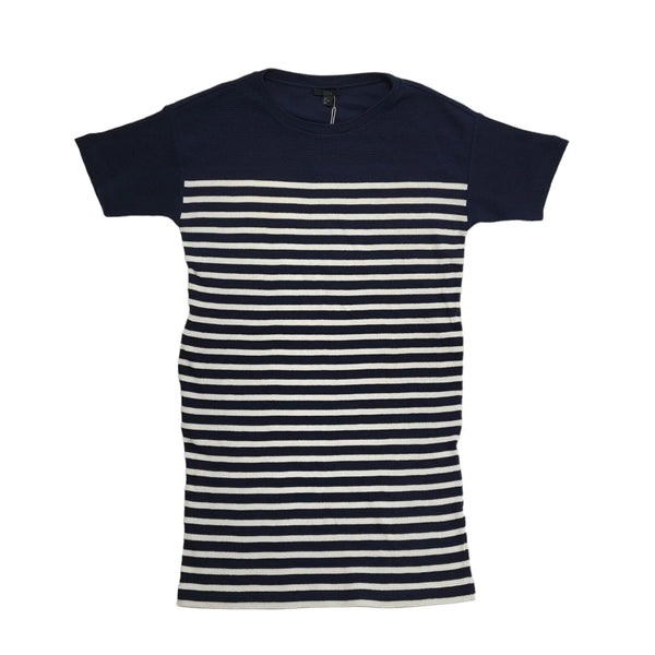COS Navy Blue White Striped Short Sleeve Dress Women's BNWT  uk S H358