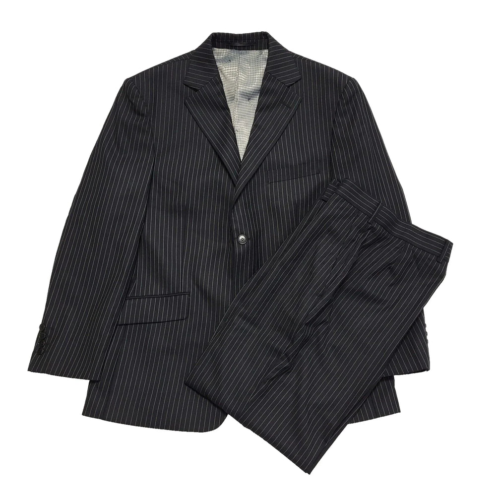 Ben Sherman Black Pinstripe 2 Piece Suit Uk Men's Size L W34-36 L29 L87