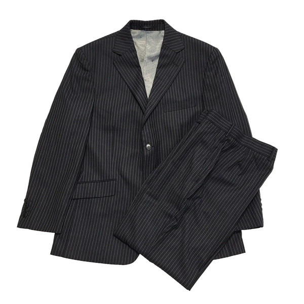 Ben Sherman Black Pinstripe 2 Piece Suit Uk Men's Size L W34-36 L29 L87