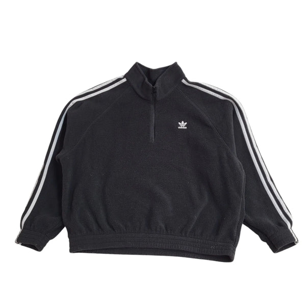 Adidas Black 1/4 Zip Fleece Sports Sweatshirt Women's UK Size 14 EE435